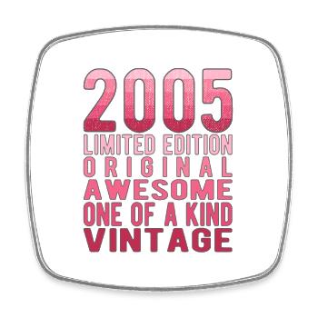 Edition limitée depuis 2005 Anniversaire Millésime 2005 - Magnet carré - blanc - Devant