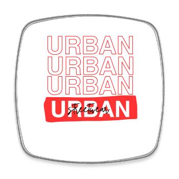 Urban Streetwear Design Spruch - Viereckiger Kühlschrankmagnet - Weiß - Vorne
