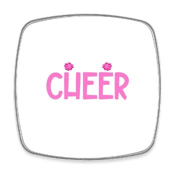 Cheerleading Cheerleader Base Flyer - Viereckiger Kühlschrankmagnet - Weiß - Vorne