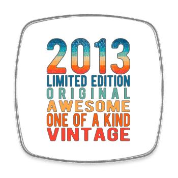 Edition Limitée Depuis 2013 Anniversaire Millésime 2013 - Magnet carré - blanc - Devant