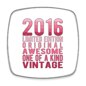 Limited Edition Since 2016 Birthday Vintage 2016 - Square fridge magnet - white - Front