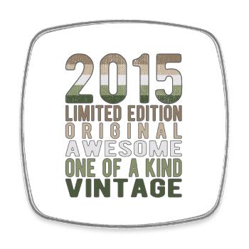 Edition limitée depuis 2015 Anniversaire Millésime 2015 - Magnet carré - blanc - Devant