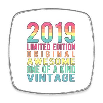 Edition limitée depuis 2019 Anniversaire Millésime 2019 - Magnet carré - blanc - Devant