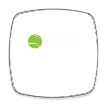 Padel Tennis Sports and Ball - Square fridge magnet - white - Front