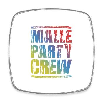 Malle Party Crew Bunt - Viereckiger Kühlschrankmagnet - Weiß - Vorne