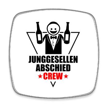 Bachelor Party Crew Bachelor Party - Square fridge magnet - white - Front