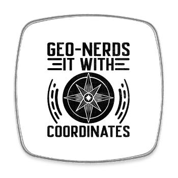 Géocaching Géocache Géocacher Funny Geocacher Sayi - Magnet carré - blanc - Devant