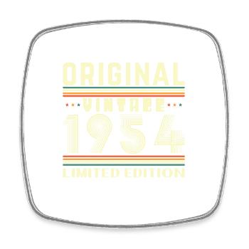 70 Jahre 1954 Vintage Retro Geburtstagsgeschenk - Viereckiger Kühlschrankmagnet - Weiß - Vorne
