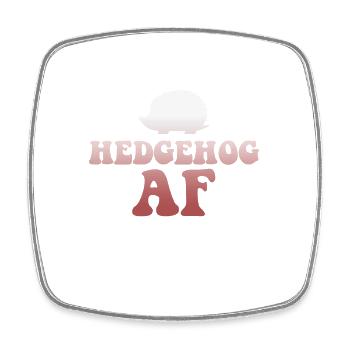 Igel AF T-Shirt - Lustige süße Kleintierliebe - Viereckiger Kühlschrankmagnet - Weiß - Vorne