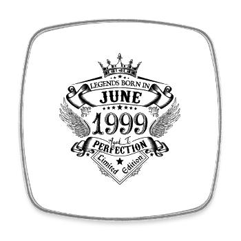 anniversaire Juin 1999 Juin anniversaire 1999 - Magnet carré - blanc - Devant