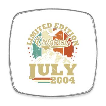 Original Juillet 2004 Vintage Cadeau Anniversaire - Magnet carré - blanc - Devant