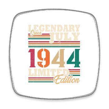 Vintage 1944 Juillet Cadeau Anniversaire Rétro - Magnet carré - blanc - Devant