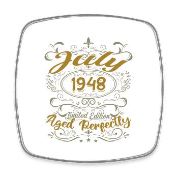 Juillet 1948 Anniversaire Juillet 1948 Cadeau 1948 - Magnet carré - blanc - Devant