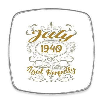 July 1940 Birthday July 1940 Gift 1940 - Square fridge magnet - white - Front