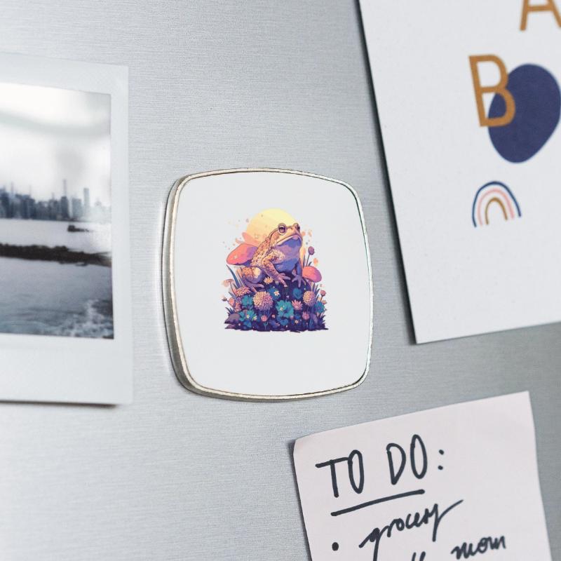 Square fridge magnet