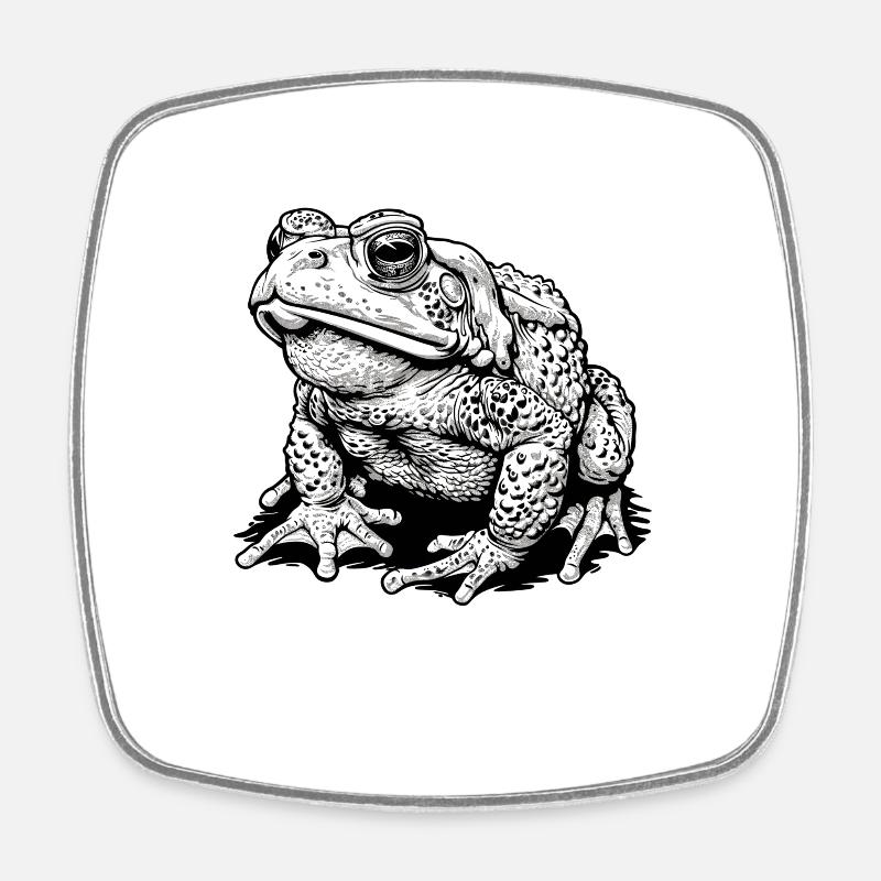 Crapaud crapaud crapaud - Magnet carré - blanc