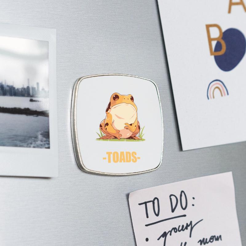 Square fridge magnet