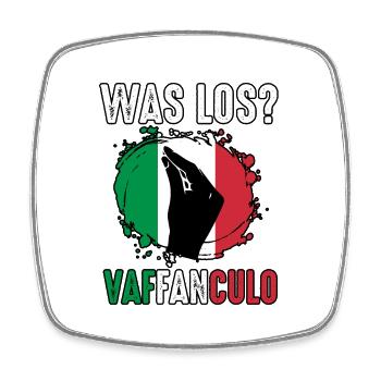 Italien Italiener Vaffanculo - Viereckiger Kühlschrankmagnet - Weiß - Vorne