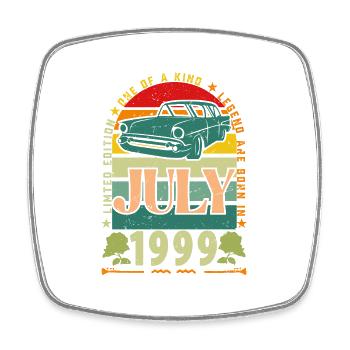 Geburtstagsgeschenk Juli 1999. - Viereckiger Kühlschrankmagnet - Weiß - Vorne