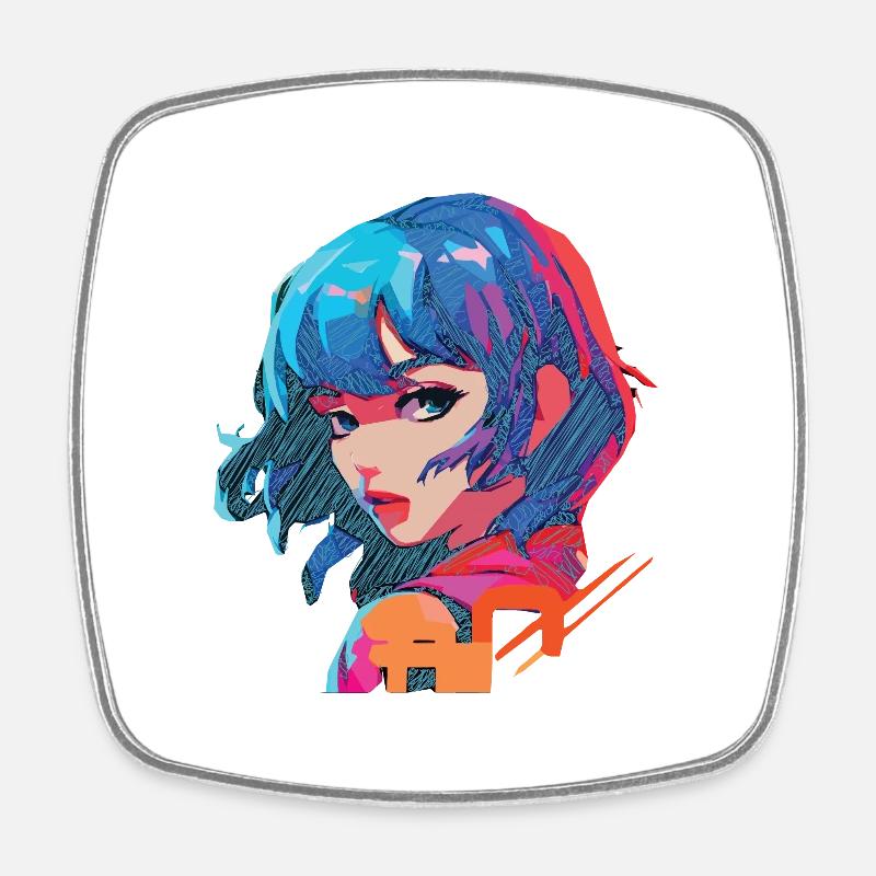 Joi - Magnet carré - blanc