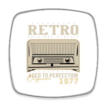Retro 1977 Birthday Gift 1977 Vintage 1977 - Square fridge magnet - white - Front
