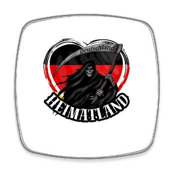 Deutschland, Heimatland, Patriotismus, Deutsch -2 - Viereckiger Kühlschrankmagnet - Weiß - Vorne