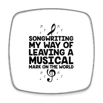 Musician Songwriter Singer Musician Music Music Pr - Square fridge magnet - white - Front