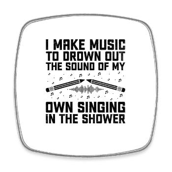 Musician Songwriter Singer Musician Music Music Pr - Square fridge magnet - white - Front