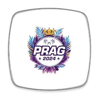 Prague 2024 - Magnet carré - blanc - Devant