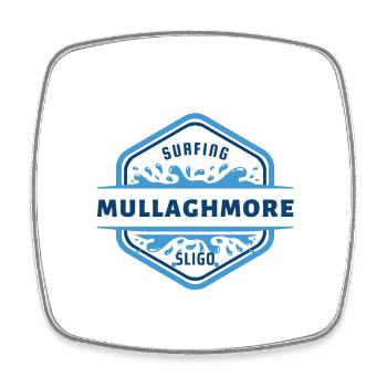 Irish Surfing Designs Mullaghmore Sligo - Square fridge magnet - white - Front