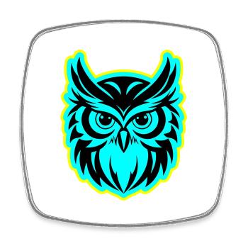 Owl Animal - Square fridge magnet - white - Front