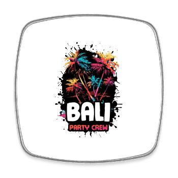 Equipe de fête à Bali - Magnet carré - blanc - Devant