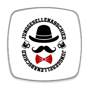 Bachelor party bachelor party - Square fridge magnet - white - Front