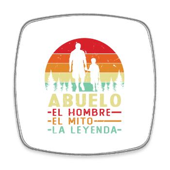 The Man The Myth The Legend Grandfather - Square fridge magnet - white - Front