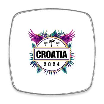 Croatia 2024 Team - Square fridge magnet - white - Front