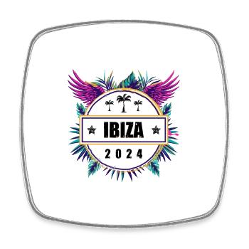 Ibiza 2024 Team - Viereckiger Kühlschrankmagnet - Weiß - Vorne