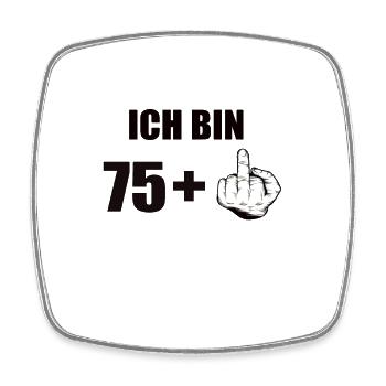 76 Geburtstag - Viereckiger Kühlschrankmagnet - Weiß - Vorne