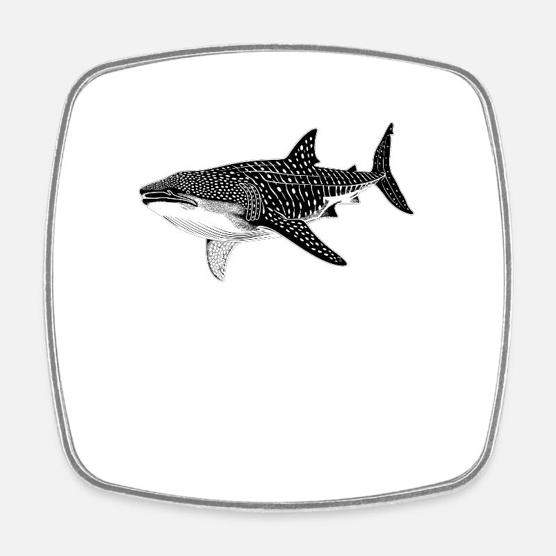requin-baleine Requin-baleine requin-baleine - Magnet carré - blanc