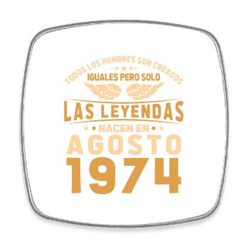 The Legends August 1974 - Square fridge magnet - white - Front
