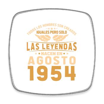 The Legends August 1954 - Square fridge magnet - white - Front