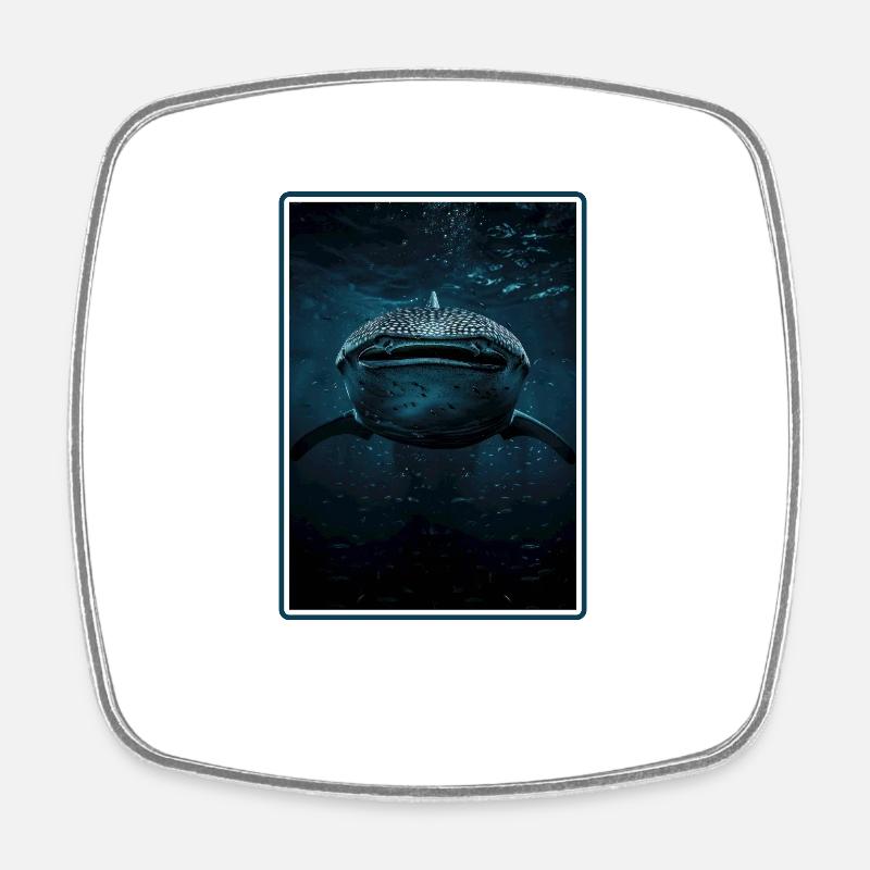 requin-baleine Requin-baleine requin-baleine - Magnet carré - blanc