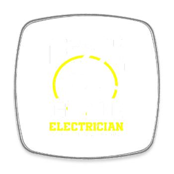 Électricien - Magnet carré - blanc - Devant