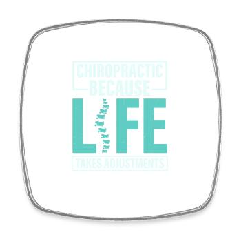 Chiropratique Physiothérapeute Chiropratique - Magnet carré - blanc - Devant