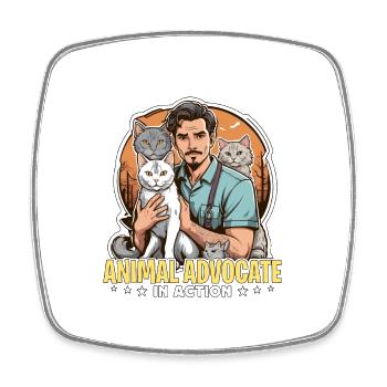 Veterinary Technician Animal Advocate Vet Clinic - Viereckiger Kühlschrankmagnet - Weiß - Vorne