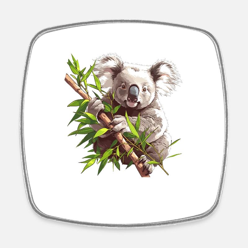 Koalas Koala - Magnet carré - blanc
