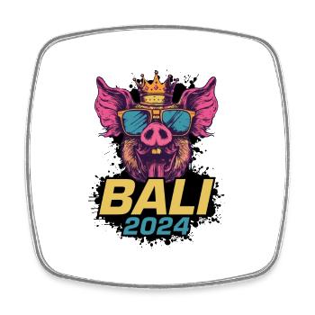 Bali 2024 Party Sau - Viereckiger Kühlschrankmagnet - Weiß - Vorne