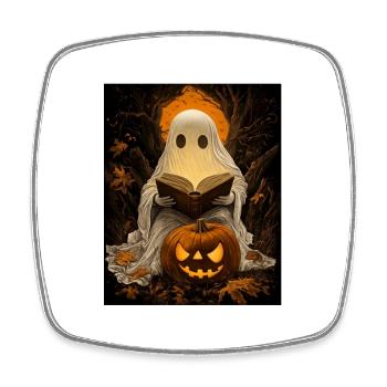 Cadeau d’Halloween Femmes Hommes Enfants Décoration - Magnet carré - blanc - Devant