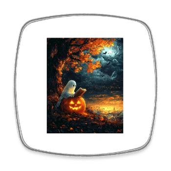 Cadeau d’Halloween Femmes Hommes Enfants Décoration - Magnet carré - blanc - Devant