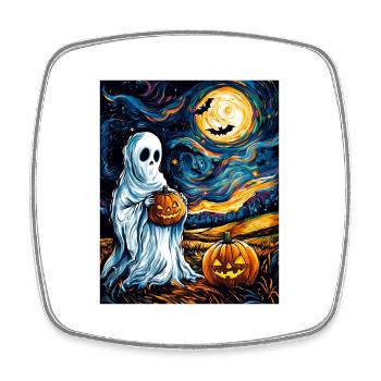 Cadeau d’Halloween Femmes Hommes Enfants Décoration - Magnet carré - blanc - Devant