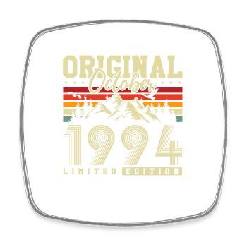 Original octobre 1994 Vintage Anniversaire Rétro - Magnet carré - blanc - Devant